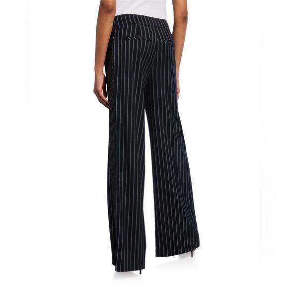 Rachel Zoe Josie Striped Wide-Leg Sequined Pants - Picture 3 of 5